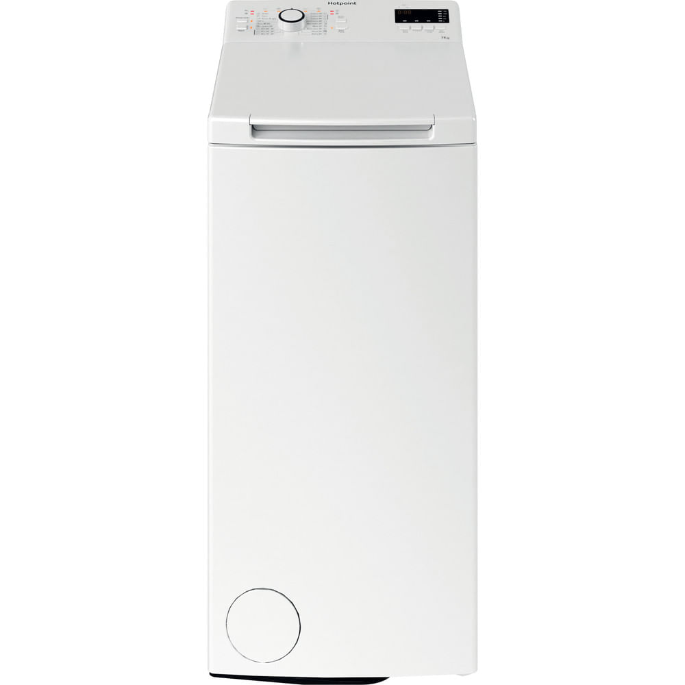 Hotpoint WMTF722UUKN 7kg Top Loading Slimline Washing Machine - White thumbnail image